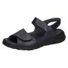 Sandale WALDLÄUFER "H-JOLINE", Damen, Gr. 5,5 (38,5), blau (nachtblau), Nubukleder, unifarben, klassisch, Schuhe, Sommerschuh, Klettschuh, Bequemschuh in Komfortweite H (= sehr weit)