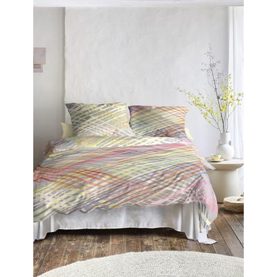 Bettwäsche IRISETTE "Wave 8593", bunt (multi), B/L: 155cm x 220cm, , Mako-Satin, B/L: 80cm x 80cm, Mako-Satin, Obermaterial: 100% Baumwolle, Bettwäsche, anschmiegsam und atmungsaktiv, Ganzjahresqualität Image