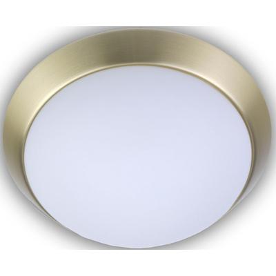 NIERMANN Deckenleuchte "Opal matt, Dekorring Messing matt", braun (messing matt), Ø 50cm, Lampen Image