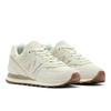 Sneaker NEW BALANCE "WL574", Gr. 37, weiß (sea salt), Leder, Textil, sportlich, Schuhe