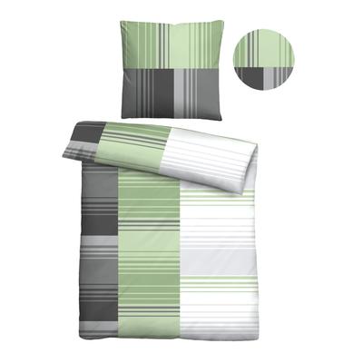 Bettwäsche "0040561", braun (fichte), B/L: 135cm x 200cm, , Renforcé, B/L: 80cm x 80cm, Renforcu00e9, Obermaterial: 100% Baumwolle, CASTELL - MARKENBETTWÄSCHE, Bettwäsche, hautsympathisch, 100% Baumwolle, Reißverschluss, ganzjährig nutzbar Image