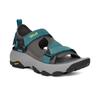 Sandale TEVA "M GRANDVIEW MAX SANDAL", Gr. 44,5, schwarz gull grau, larkspur, Textil, Synthetik, sportlich, Schuhe