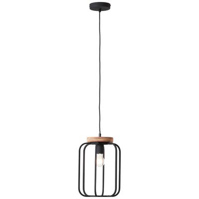 BRILLIANT Pendelleuchte "Tosh", schwarz (antik holz, schwarz korund), Ø 25cm H: 147cm, Lampen, 25cm antik holz/schwarz korund Image