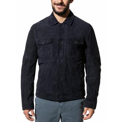 Walbusch Herren Veloursleder-Blouson Boston Blau Image