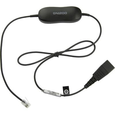 Jabra Gn Netcom Smart Cord For Phone Headsets, Black