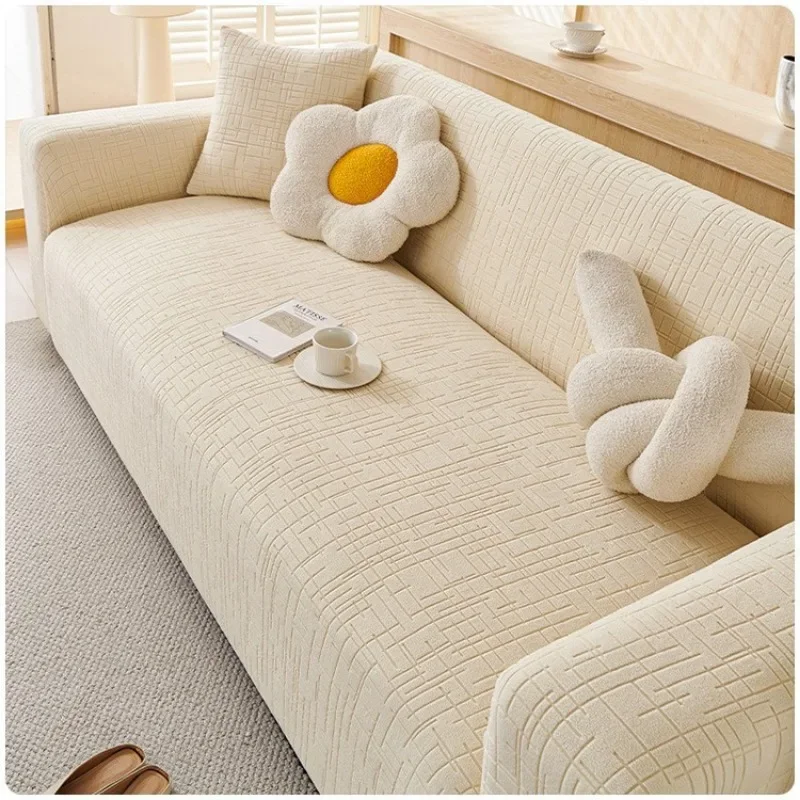 Elastische Sofa-Schonbezüge verhindern das Kratzer von Katzen, Wohnzimmer-Ecke, L-Form, Stuhlschutz, Couchbezug, 1/2/3/4/5 Sitzer Image