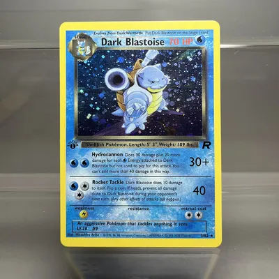 PKM-Karten Erika's Dragonair Misty's Tentacrue 1996 1. Auflage Single Foil Cards Game Collection Cards PTCG Proxy Cards Image