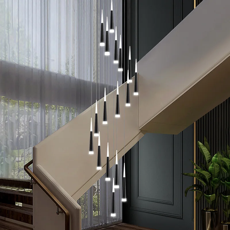 Treppen kronleuchter led dachboden kronleuchter Nordic moderne kreative innen beleuchtung einzel-familie villa chandelierhouse