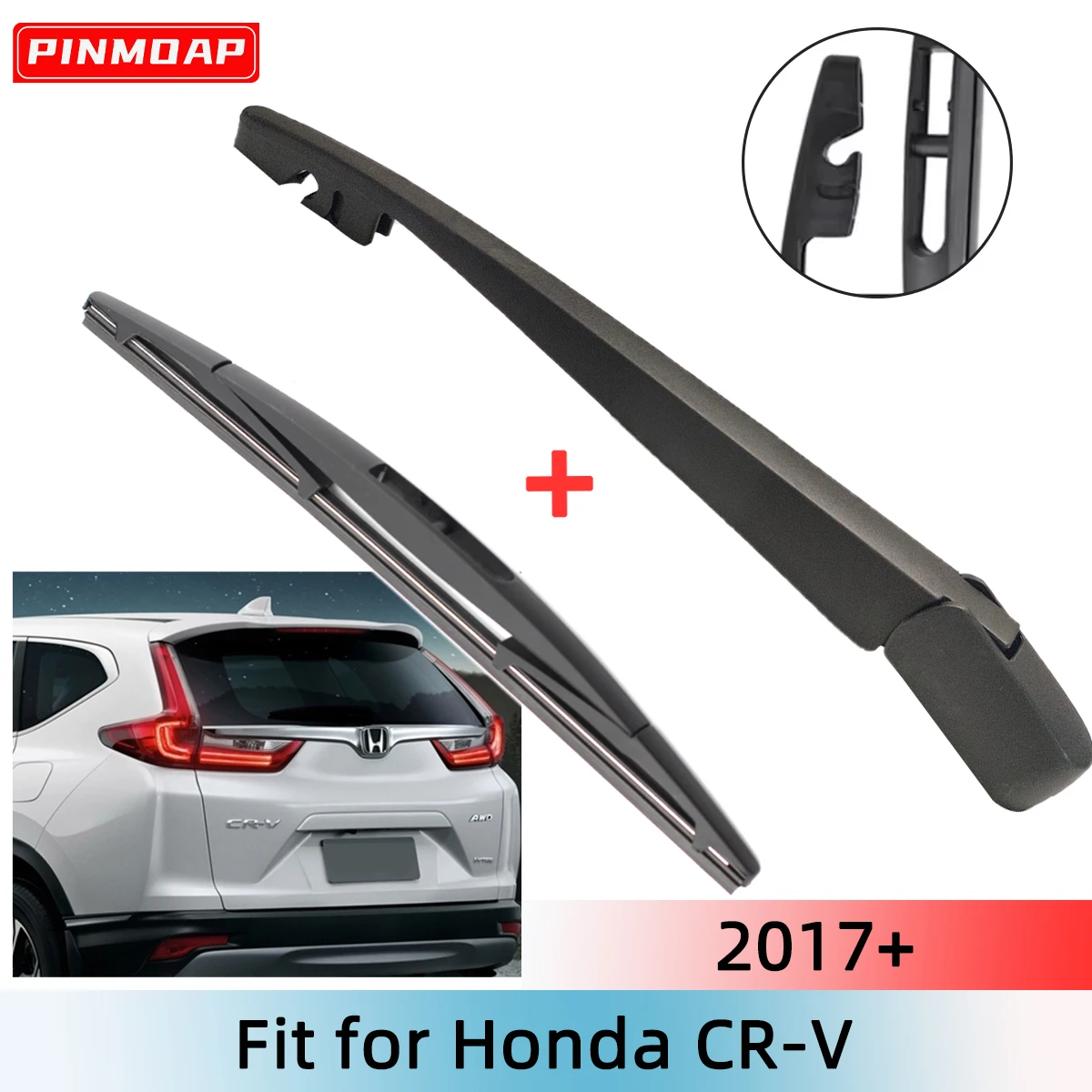 Heckscheibenwischerblatt- und Arm-Set für Honda CR-V 2017+, Windschutzscheibe, Windschutzscheibe, Heckscheibe Image