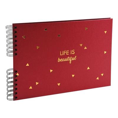 EXACOMPTA Fotoalbum Life 32x22 cm 50 Seiten rot, 33x3 cm Image
