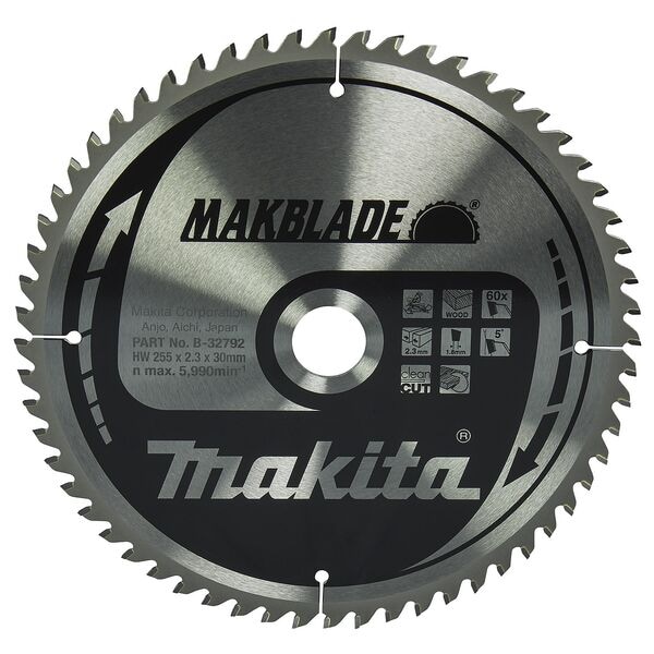 makita Kreissägeblatt »B-32792« 255,0 mm 60 Zähne braun Image