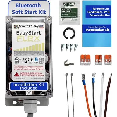 HOME.EasyStart FLEX 398 - Bluetooth Soft Start Kit for Home Air Conditioner, RV & Commercial Use,
