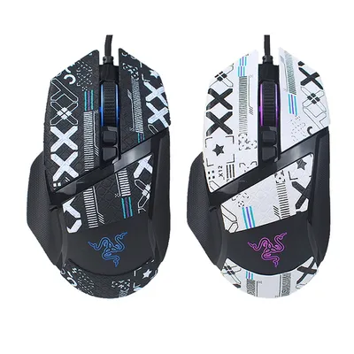 Mouse Grip Tape Skate Handmade Sticker Non Slip Lizard Skin Suck Sweat for Razer Basilisk X
