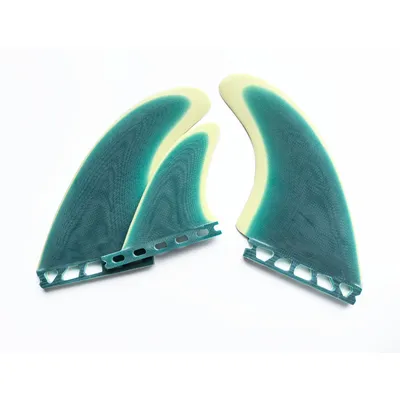 FUTUER + TWIN Palmes de planche de surf Vert foncé Emeraude Palmes de planche de surf Fins High