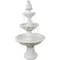57" H Welcome 3-Tier Outdoor Water Fountain - Large Traditional Water Feature with Pineapple Topper