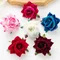 Cheap 6Cm Red Roses Craft Artificial Flowers for Scrapbooking Christmas Garden Home Decor Wedding