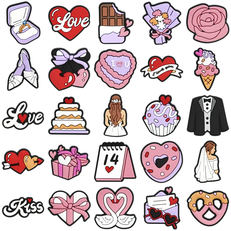 Breloques de chaussures pour Crocs, accessoires de chaussures de mariage, breloques pour décorations croco, épingles, accessoire pour hommes, jean, sabots pour femmes, Badges à Clips