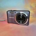 Fotocamera digitale Samsung WB600 Y2K argento con cinturino da polso, scheda SD, lettore di schede SD USB C, caricabatterie