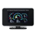 2 in 1 / 3 in 1/4 in 1 LCD digitale manometro olio voltmetro misuratore livello carburante 1/8 NPT sensore pressione olio + sensore temperatura acqua