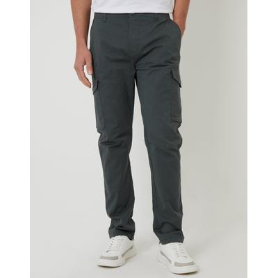 Grey Slim Fit Cargo Style Trouser