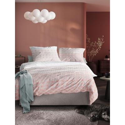 Bettwäsche IRISETTE "Easy 8614", orange, B/L: 155cm x 220cm, , Seersucker, B/L: 80cm x 80cm, Seersucker, Obermaterial: 100% Baumwolle, Bettwäsche, pflegeleicht und bügelfrei Image