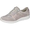 Schnürschuh WALDLÄUFER "M-IRA-Soft", Damen, Gr. 8,5 (42,5), grau (hellgrau), Veloursleder, Glattleder, Textil, metallic, klassisch, Schuhe, Freizeitschuh, Halbschuh, Schnürschuh, Schuhweite M (=extrem weit)