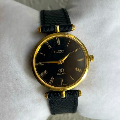 Gucci Accessories | Gucci 2000m Stacked Black And Gold Men's Watch | Color: Black/Gold | Size: Os