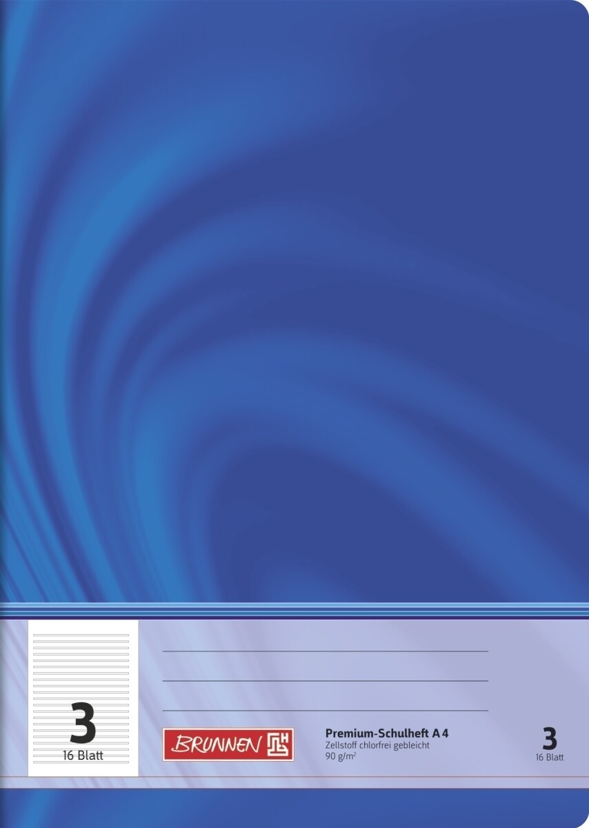 Brunnen Schulheft Young Vivendi A4 Lineatur 3 90 g/qm 16 Blatt Packung mit 25 Stück Image