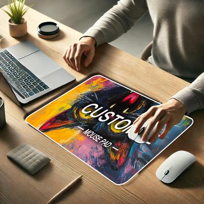TEMU Personalized Large Silicone Desk Pad - , Custom Logo Option, Ideal For Office Use Image