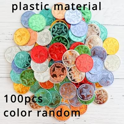 TEMU 100pcs Colorful Star , Pp Plastic, , , No Electricity Required, No Feathers, With , For Classroom Rewards, Family Encouragement And Learning Motivation Image