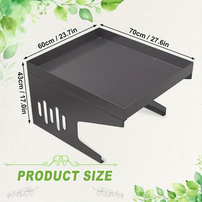 TEMU Lawn Mower Cover Carport Iron Mower Canopy Color Carport Garage Shelter Machine Mower Cover Garage Roof Suitable For Outdoor Courtyard, Garden 70x60x42. 5cm Image