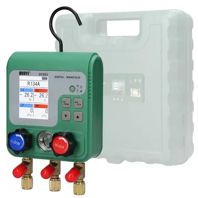Vacuum Pressure Gauge Digital Manifold Gauge Electronic Air Conditioning Refrigerant Fluoride Meter Auto Repairing Vacuum Meters