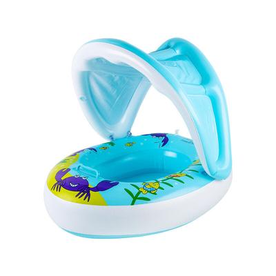 Baby-Schwimmkörper mit Baldachin, Baby-Schwimmboje UPF50+ Sonnenschutz, aufblasbarer Schwimmkörper Image