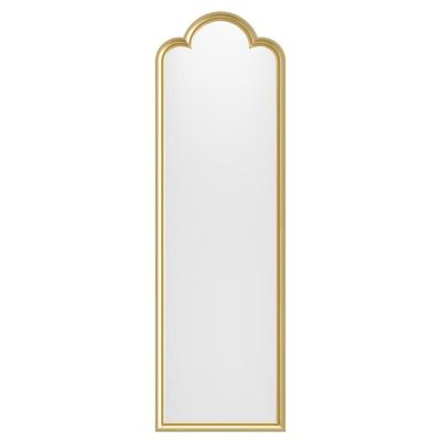 Vente-unique - Bogenförmiger Vintage-Spiegel - Paulownia-Holz - 84,5 x 139 cm - Goldfarben - meini Image