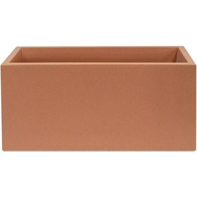 Well home mobiliario & decoración Pflanzkübel aus Polyethylen, Terrakotta, 60 x 20 x 20 cm Image