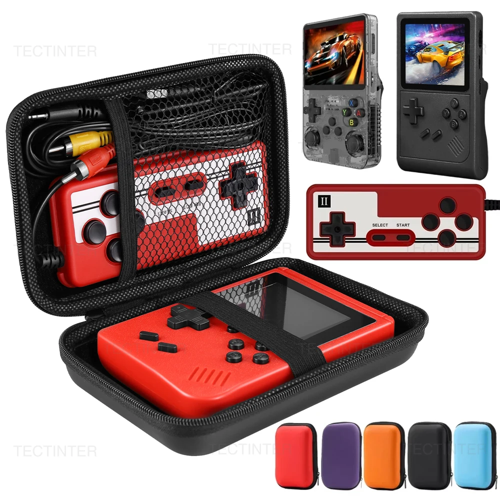 Für R36S/GB300/FC/RG35XX Handheld Spielkonsole Tragetasche Lagerung Tasche Reise Retro Mini Spiel Player Tragbare schutz Box Image