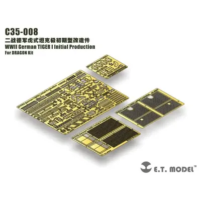 Et modell 1/35 C35-008 wwii german tiger i erste produktion für drachen kit Image