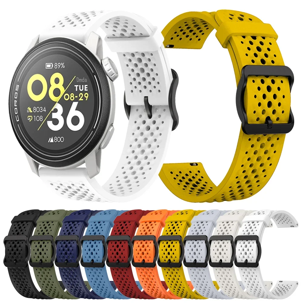 20 22 mm Sport-Ersatzband für COROS PACE 3 2 Armband für COROS APEX 2 Pro 46 mm 42 mm Silikonarmband Correa-Armband Image