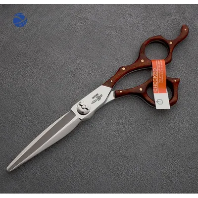 Professionelle Haarschere mit Holzgriff, Friseurschere, japanische VG10 MoMizutani Friseurschere Image