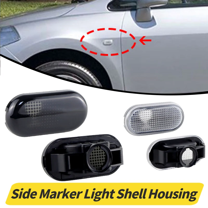 2PC Für Nissan Hinweis/Navara/Pathfinder/Qashqai/Tiida Auto Blinker Seite Fender Marker licht Lampe Abdeckung Shell Gehäuse Links & Rechts Image