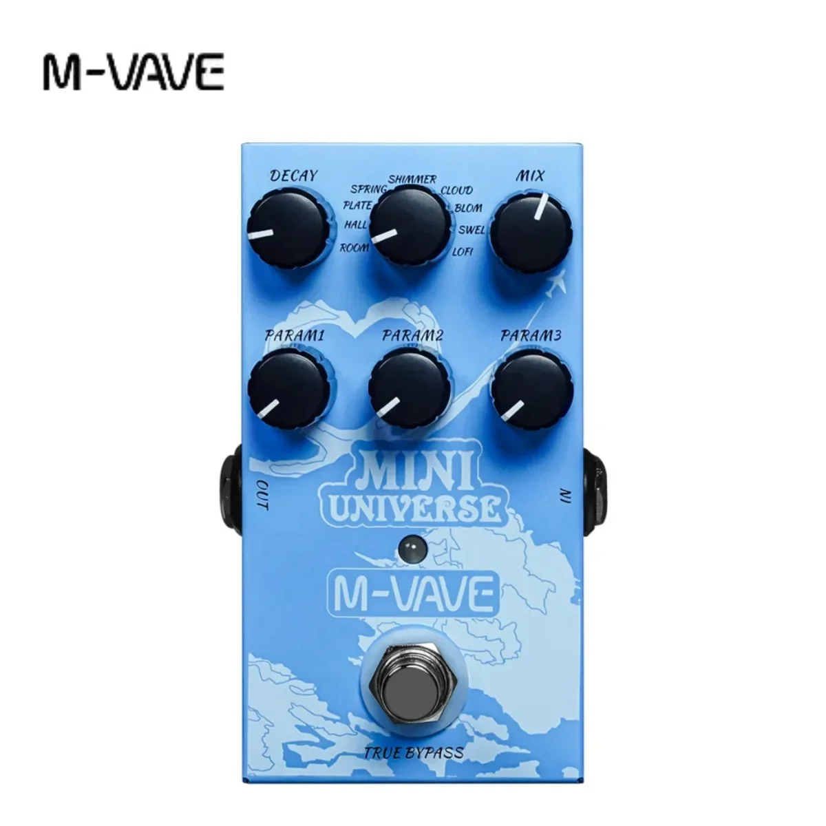 Pedale Delay Digital Elemental M-Vave – Pedale per chitarra con 9 effetti Delay con modalità TAP e HOLD