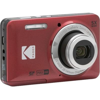 Kodak Pixpro Fz55 16.4 Megapixel Compact Camera - Red - 1/2.3" Cmos Sensor - Autofocus - 2.7"lcd - 5X Optical Zoom - 6X Digital Zoom - Digital (Is) - 4608 X 3456 Image - 1920 X 1080 Video