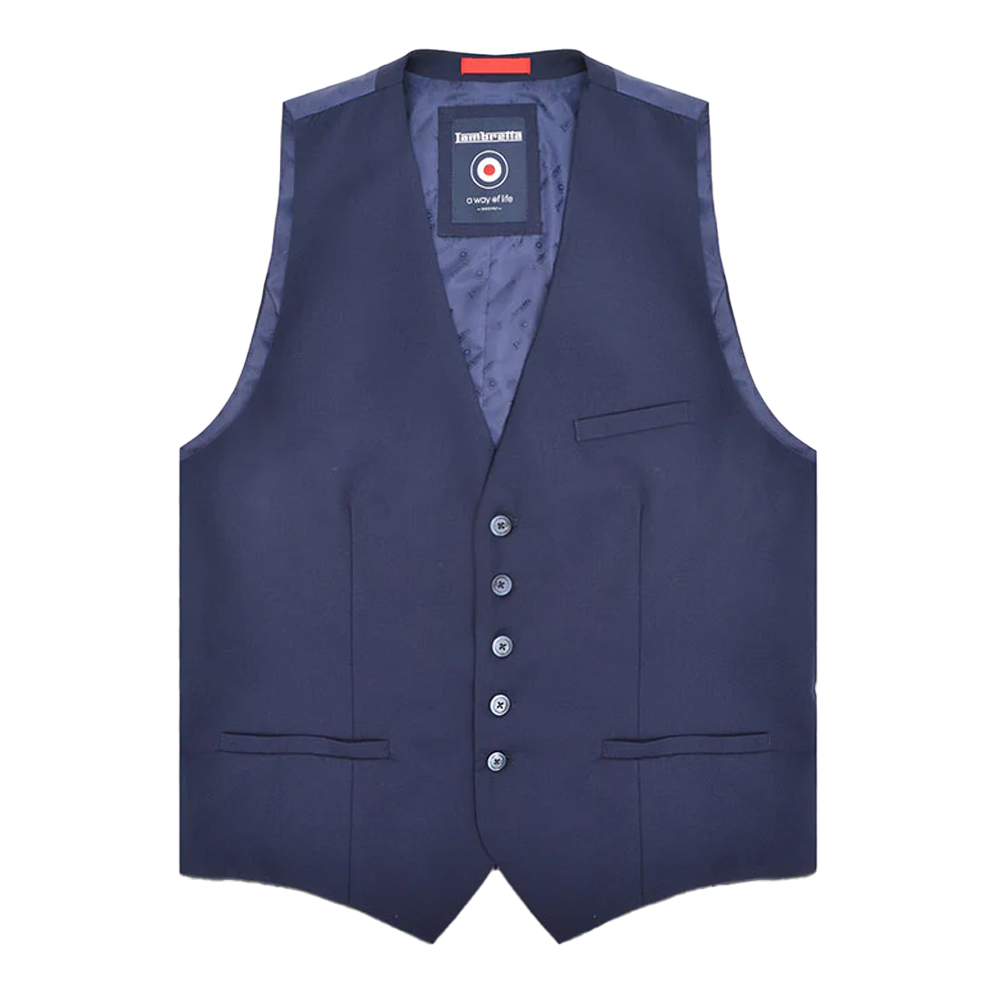 Lambretta - "Oscar" Weste für Herren (Marineblau)