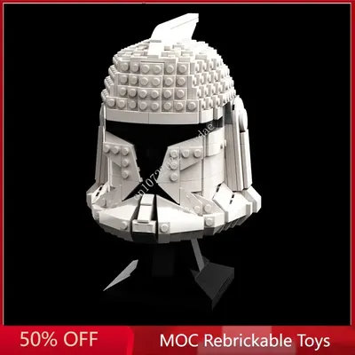 757PCS Star Plan MOCAP1 Clone Helmet MOC SpaceShip Battle Model Building Block Architecture