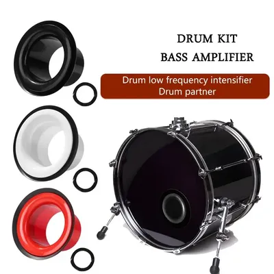 Bass Drum Enhancer Port Insert Enhancement Hole Drum Bottom Microphone Bass Voice Amplifier Kick