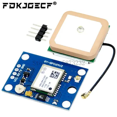 GY-NEO6MV2 NEO-6M GPS Module 3V-5V NEO6MV2 with Flight Control EEPROM MWC APM2.5 large antenna for