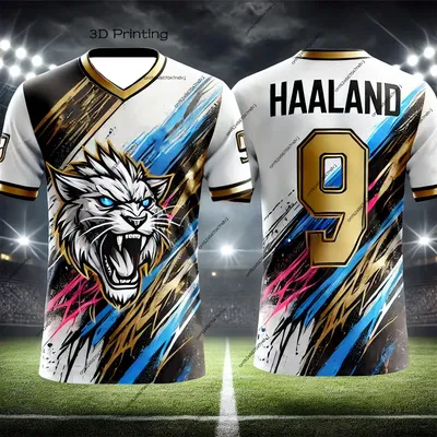 New Arrival Soccer Jersey Children's Adult Fan Jersey T-Shirt HAALAND No.9 Casual and comfortable