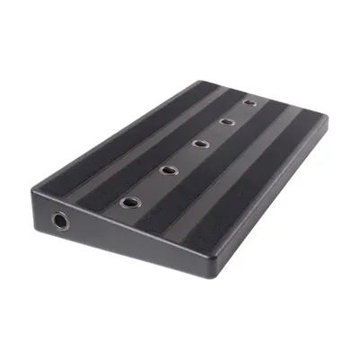 Rockhouse Guitar Pedal Board High-hardness PE Pedal Board with Compartment 11 Hole Storage Power