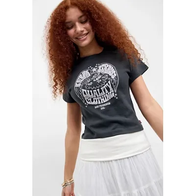 Levi's Eagle Sporty T-Shirt - Black XS at Urban Outfitters