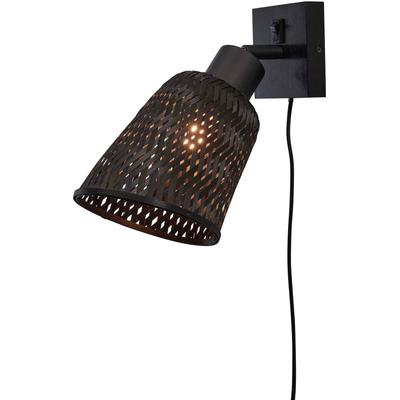 GOOD & MOJO Wandleuchte "JAVA", schwarz, Ø 15,00cm H: 22,00cm, Lampen, Nachhaltig Image